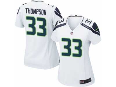 Women's Nike Seattle Seahawks #33 Tedric Thompson Limited White NFL Jersey
