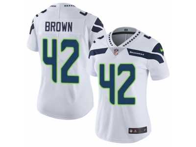 Women's Nike Seattle Seahawks #42 Arthur Brown Vapor Untouchable Limited White NFL Jersey