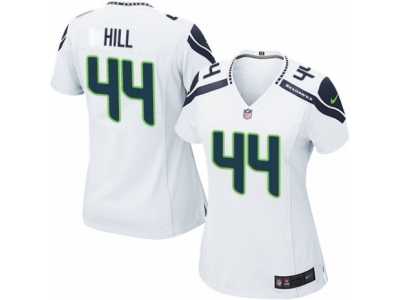 Women's Nike Seattle Seahawks #44 Delano Hill Limited White NFL Jersey