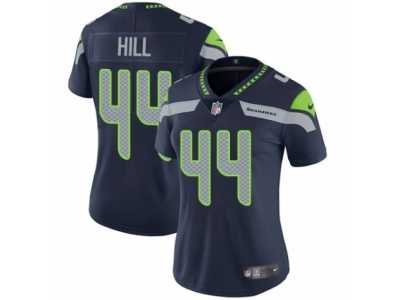 Women's Nike Seattle Seahawks #44 Delano Hill Vapor Untouchable Limited Steel Blue Team Color NFL Jersey