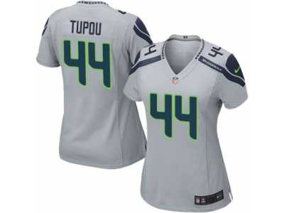 Women's Nike Seattle Seahawks #44 Tani Tupou Limited Grey Alternate NFL Jersey
