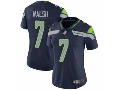 Women's Nike Seattle Seahawks #7 Blair Walsh Steel Blue Team Color Vapor Untouchable Limited Player NFL Jersey