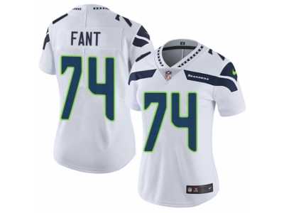Women's Nike Seattle Seahawks #74 George Fant Vapor Untouchable Limited White NFL Jersey