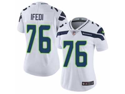 Women\'s Nike Seattle Seahawks #76 Germain Ifedi Vapor Untouchable Limited White NFL Jersey