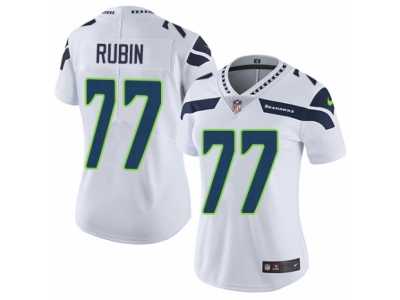 Women's Nike Seattle Seahawks #77 Ahtyba Rubin Vapor Untouchable Limited White NFL Jersey