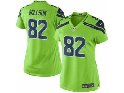 Women's Nike Seattle Seahawks #82 Luke Willson Limited Green Rush NFL Jersey