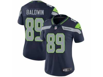 Women's Nike Seattle Seahawks #89 Doug Baldwin Vapor Untouchable Limited Steel Blue Team Color NFL Jersey