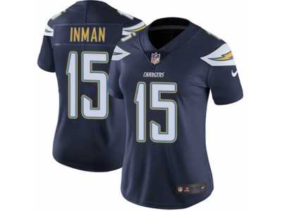 Women's Nike Los Angeles Chargers #15 Dontrelle Inman Vapor Untouchable Limited Navy Blue Team Color NFL Jersey