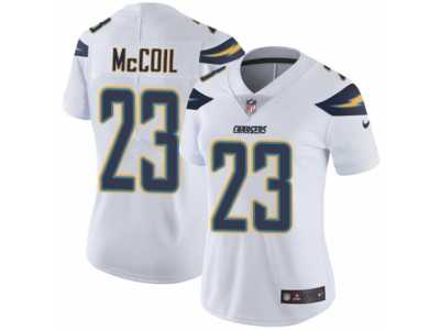 Women's Nike Los Angeles Chargers #23 Dexter McCoil Vapor Untouchable Limited White NFL Jersey
