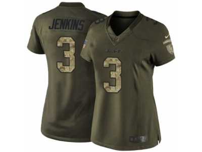 Women's Nike Los Angeles Chargers #3 Rayshawn Jenkins Limited Green Salute to Service NFL Jersey