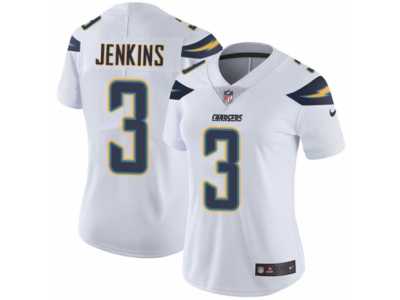 Women's Nike Los Angeles Chargers #3 Rayshawn Jenkins White Vapor Untouchable Limited Player NFL Jersey