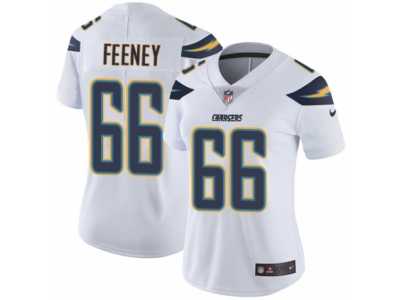 Women's Nike Los Angeles Chargers #66 Dan Feeney Vapor Untouchable Limited White NFL Jersey