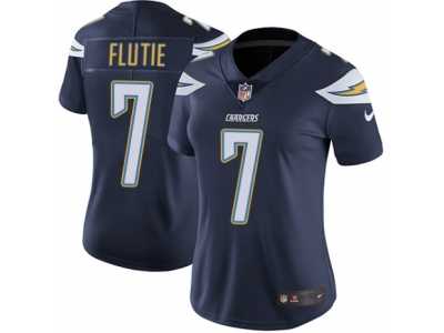 Women's Nike Los Angeles Chargers #7 Doug Flutie Vapor Untouchable Limited Navy Blue Team Color NFL Jersey