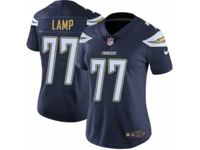 Women's Nike Los Angeles Chargers #77 Forrest Lamp Vapor Untouchable Limited Navy Blue Team Color NFL Jersey