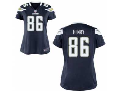 Women's Nike San Diego Chargers #86 Hunter Henry Navy Blue Team Color NFL Jersey