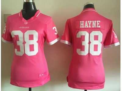 2015 Women Nike San Francisco 49ers #38 Jarryd Hayne Pink jerseys