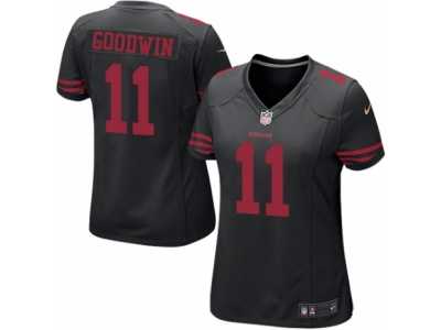 Women's Nike San Francisco 49ers #11 Marquise Goodwin Limited Black NFL Jersey