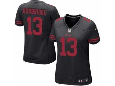 Women's Nike San Francisco 49ers #13 Aaron Burbridge Limited Black Alternate NFL Jersey