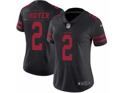 Women's Nike San Francisco 49ers #2 Brian Hoyer Vapor Untouchable Limited Black NFL Jersey
