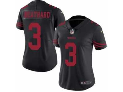 Women's Nike San Francisco 49ers #3 C. J. Beathard Limited Black Rush NFL Jersey