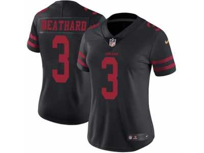 Women's Nike San Francisco 49ers #3 C. J. Beathard Vapor Untouchable Limited Black NFL Jersey