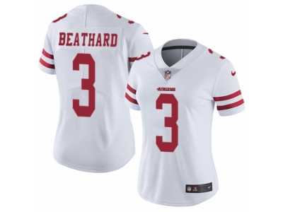 Women's Nike San Francisco 49ers #3 C. J. Beathard Vapor Untouchable Limited White NFL Jersey