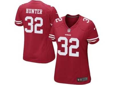 Women's Nike San Francisco 49ers #32 Kendall Hunter Red Team Color NFL Jersey