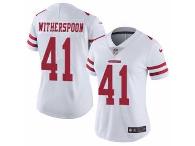 Women's Nike San Francisco 49ers #41 Ahkello Witherspoon Vapor Untouchable Limited White NFL Jersey
