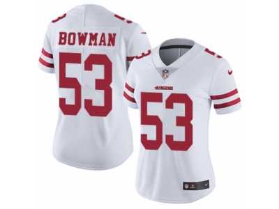 Women's Nike San Francisco 49ers #53 NaVorro Bowman Vapor Untouchable Limited White NFL Jersey