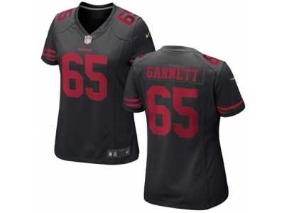 Women's Nike San Francisco 49ers #65 Joshua Garnett Black NFL Jersey