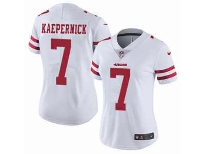 Women's Nike San Francisco 49ers #7 Colin Kaepernick Vapor Untouchable Limited White NFL Jersey