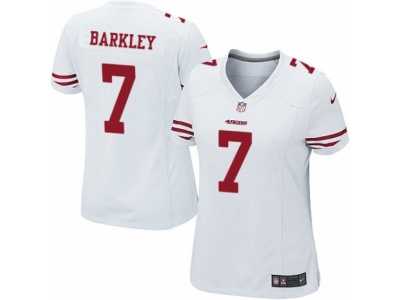 Women's Nike San Francisco 49ers #7 Matt Barkley Limited White NFL Jersey