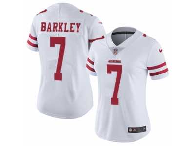 Women's Nike San Francisco 49ers #7 Matt Barkley Vapor Untouchable Limited White NFL Jersey