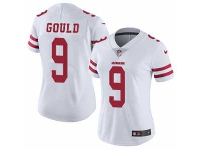 Women's Nike San Francisco 49ers #9 Robbie Gould Vapor Untouchable Limited White NFL Jersey