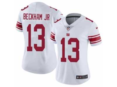 Women's Nike New York Giants #13 Odell Beckham Jr Vapor Untouchable Limited White NFL Jersey