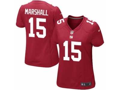 Women's Nike New York Giants #15 Brandon Marshall Limited Red Alternate NFL Jersey