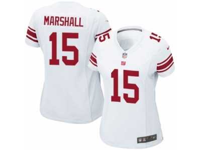 Women's Nike New York Giants #15 Brandon Marshall Limited White NFL Jersey