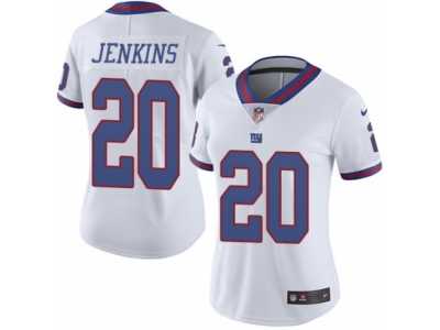 Women's Nike New York Giants #20 Janoris Jenkins Limited White Rush NFL Jersey