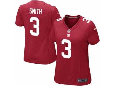 Women's Nike New York Giants #3 Geno Smith Limited Red Alternate NFL Jersey