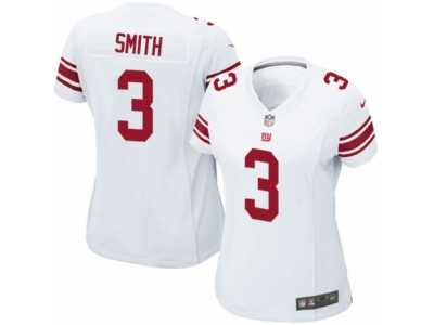 Women's Nike New York Giants #3 Geno Smith Limited White NFL Jersey