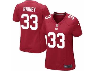 Women's Nike New York Giants #33 Bobby Rainey Limited Red Alternate NFL Jersey