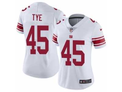 Women's Nike New York Giants #45 Will Tye Vapor Untouchable Limited White NFL Jersey