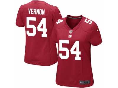 Women's Nike New York Giants #54 Olivier Vernon Limited Red Alternate NFL Jersey