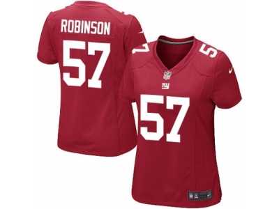 Women's Nike New York Giants #57 Keenan Robinson Limited Red Alternate NFL Jersey