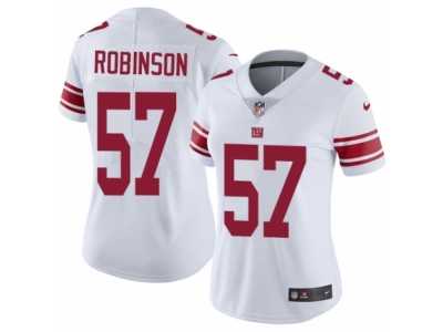 Women's Nike New York Giants #57 Keenan Robinson Vapor Untouchable Limited White NFL Jersey