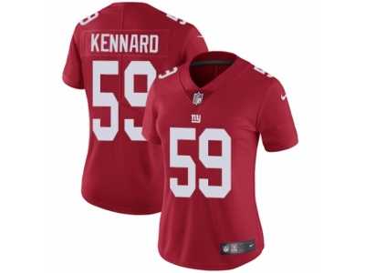 Women's Nike New York Giants #59 Devon Kennard Vapor Untouchable Limited Red Alternate NFL Jersey