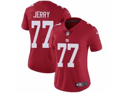 Women's Nike New York Giants #77 John Jerry Vapor Untouchable Limited Red Alternate NFL Jersey