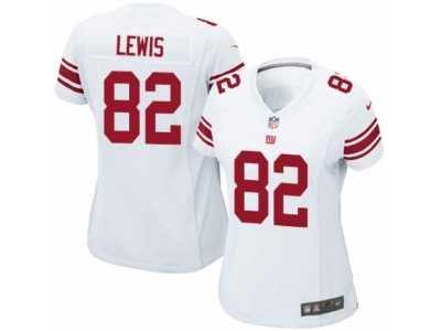 Women's Nike New York Giants #82 Roger Lewis Limited White NFL Jersey