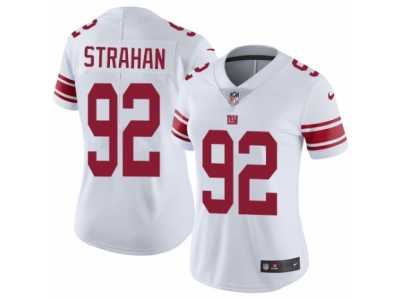 Women's Nike New York Giants #92 Michael Strahan Vapor Untouchable Limited White NFL Jersey