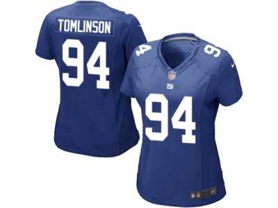 Women's Nike New York Giants #94 Dalvin Tomlinson Game Royal Blue Team Color NFL Jersey